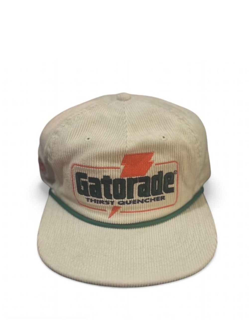Gatorade Vintage-Design Corduroy Cream Snapback Cap with Logo (NWT)